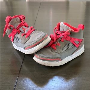 Jordan Spizike hi-top toddler girl shoes, size 9